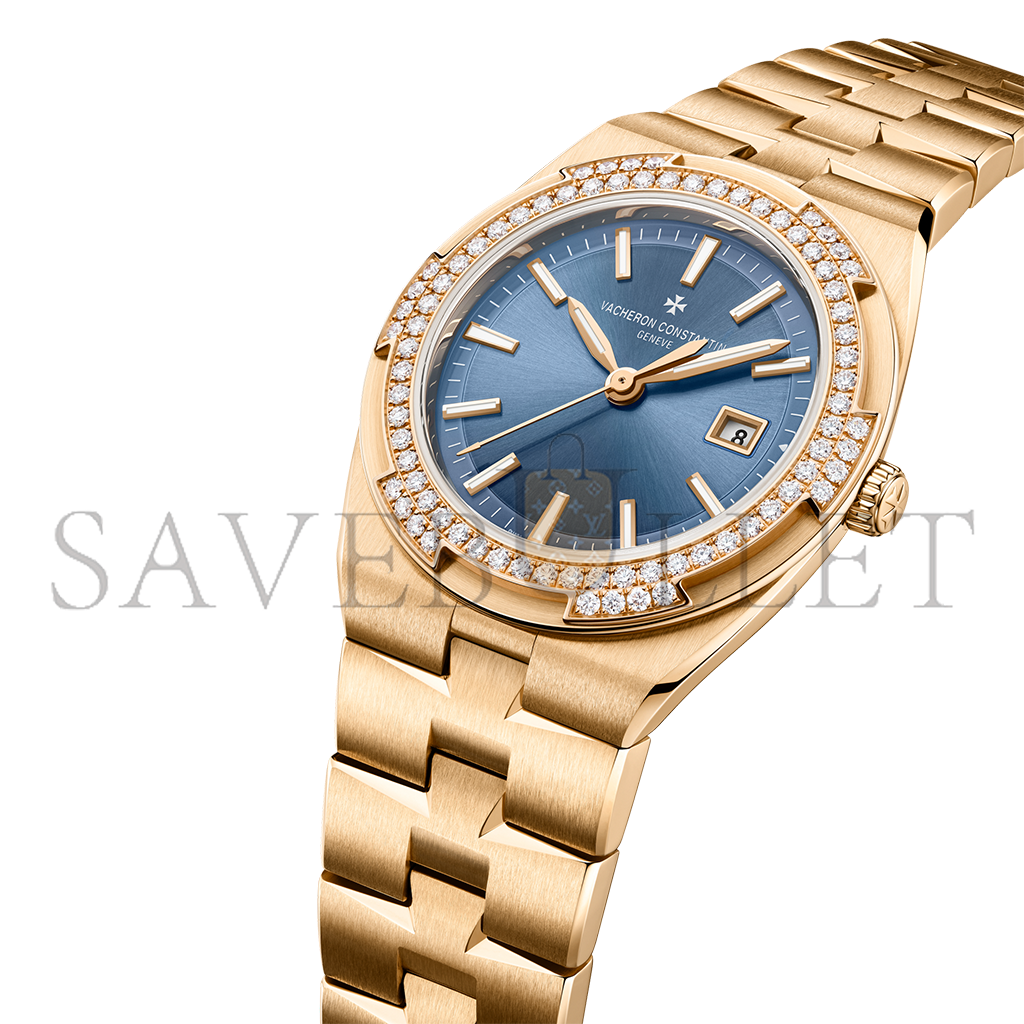 vacheron Co*sta*t*n overseas quartz 33 mm pink gold watch 1225v/200r-h015